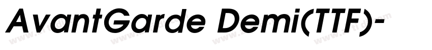 AvantGarde Demi(TTF)字体转换